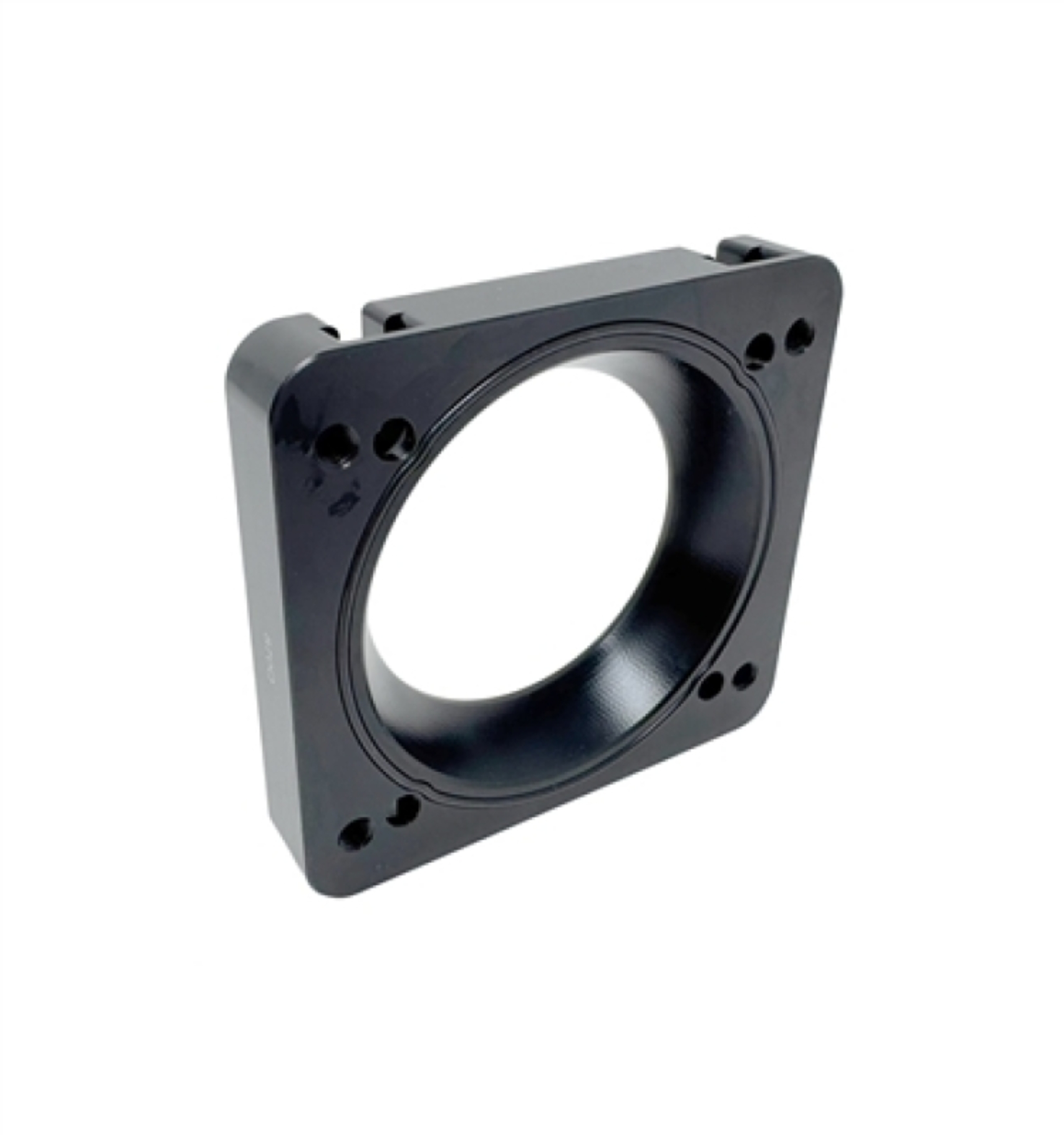 Picture of Torque Solution 06-21 Subaru STI / 08-14 Subaru WRX Big Bore 76mm Throttle Body Adapter - Black