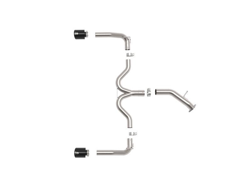 Picture of aFe 20-21 Kia Forte GT 1.6L 3in-2.5in 304 Stainless Steel Axle-Back Exhaust w/ Black Tips