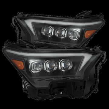 Picture of AlphaRex 2023+ Toyota Tacoma NOVA-Series LED Proj Headlights Black w/Actv Light & Seq. Sig + DRL