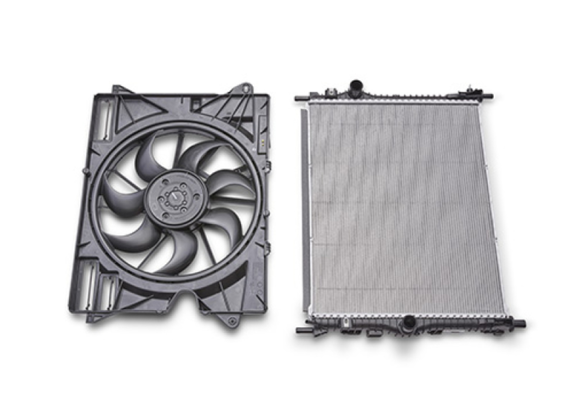 Picture of Ford Racing 2024+ Ford Mustang Dark Horse Radiator w/ Fan