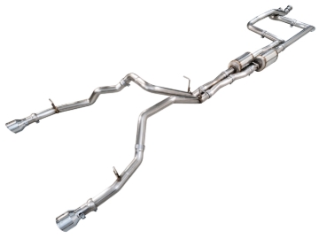 Picture of AWE Tuning 2025+ RAM 1500 RHO 3.0 I6 TT 0FG Dual Rear Exit Cat-Back Exhaust - Chrome Silver Tips