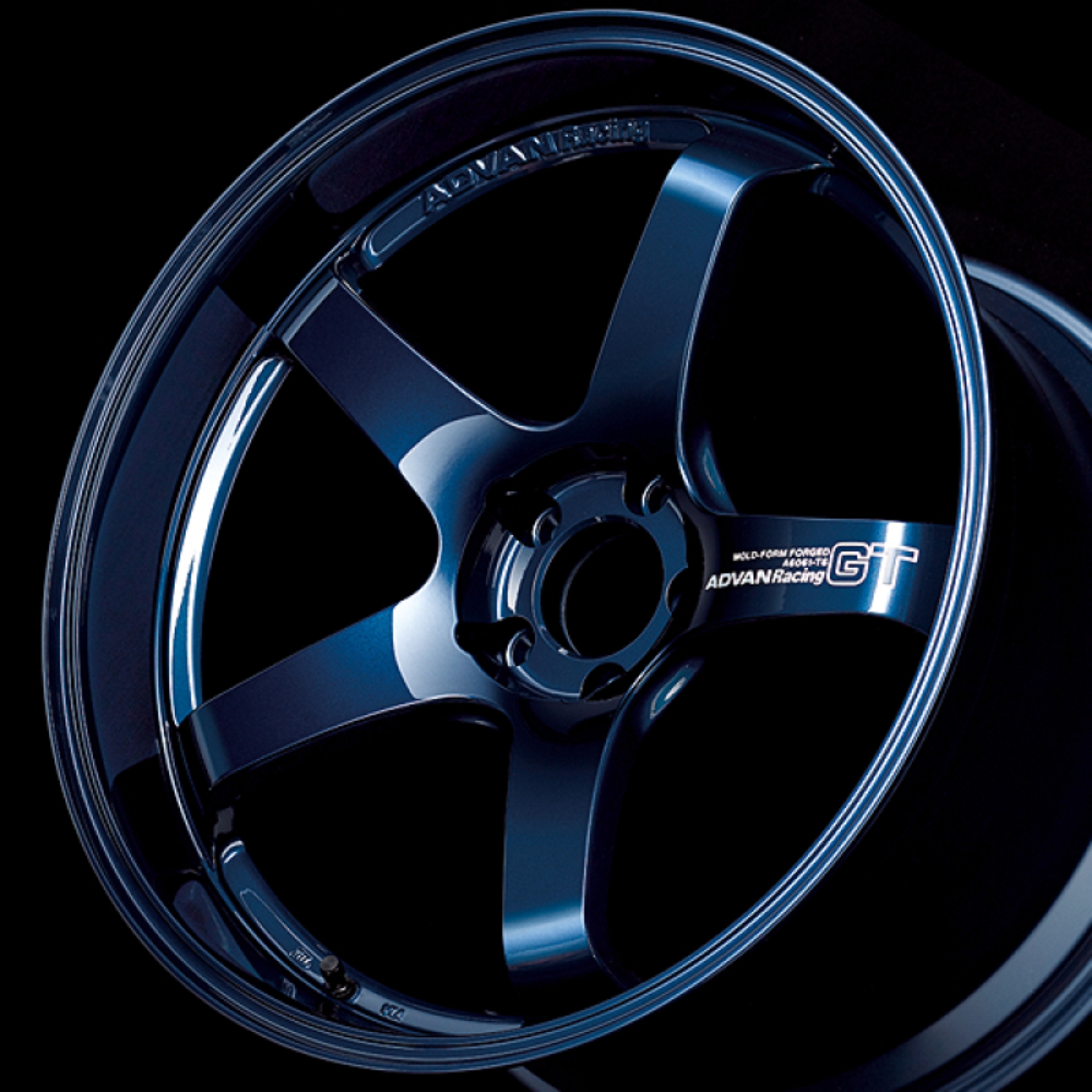 Picture of Advan GT Premium Version 19x10 +32 5x120 Racing Titanium Blue Wheel