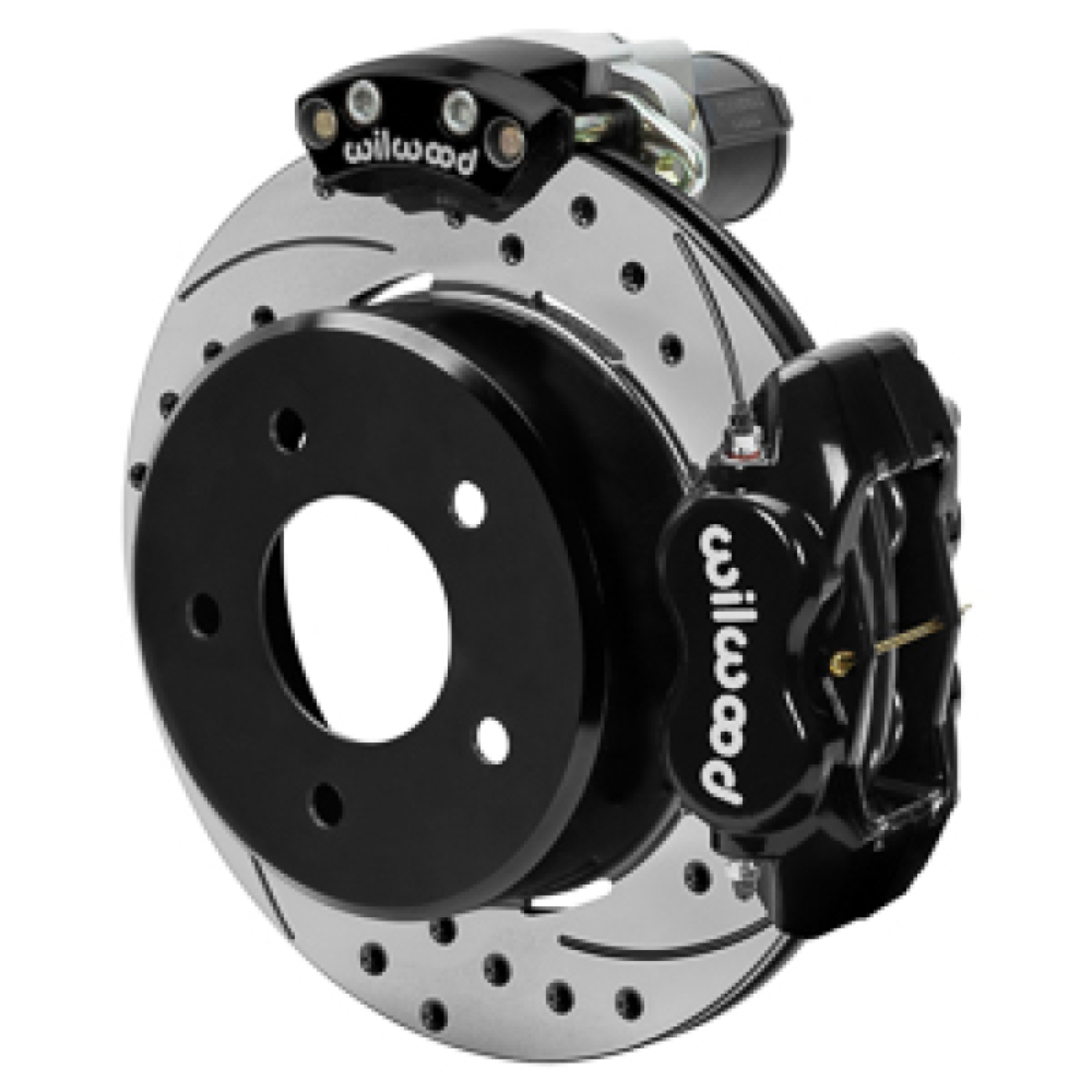 Picture of Wilwood 88-98 GM C1500 Rear Electronic Parking Brake Kit Black 12.19in SRP Rotor 3.25in Offset