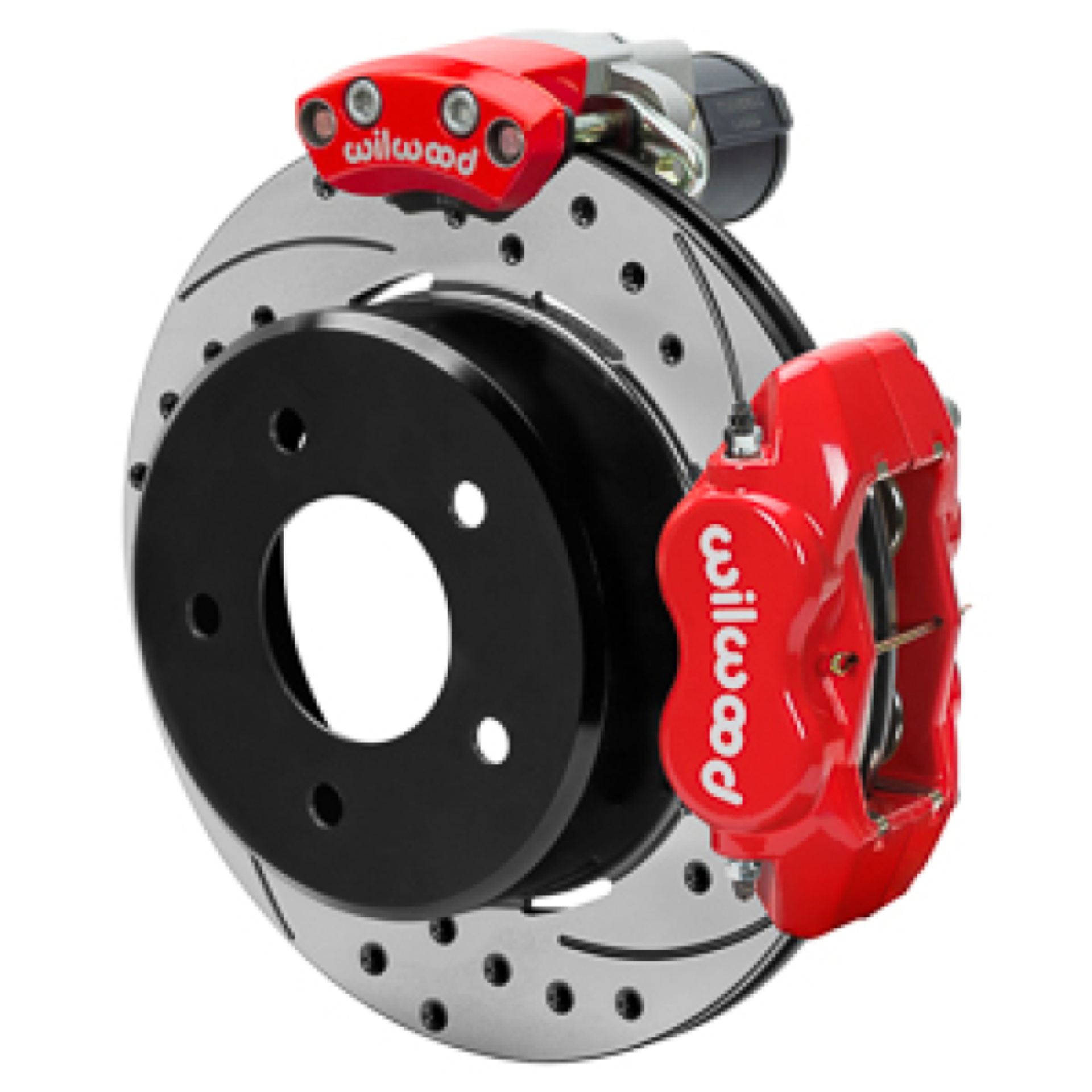 Picture of Wilwood 88-98 GM C1500 Rear Electronic Parking Brake Kit Red 12.19in SRP Rotor 3.25in Offset