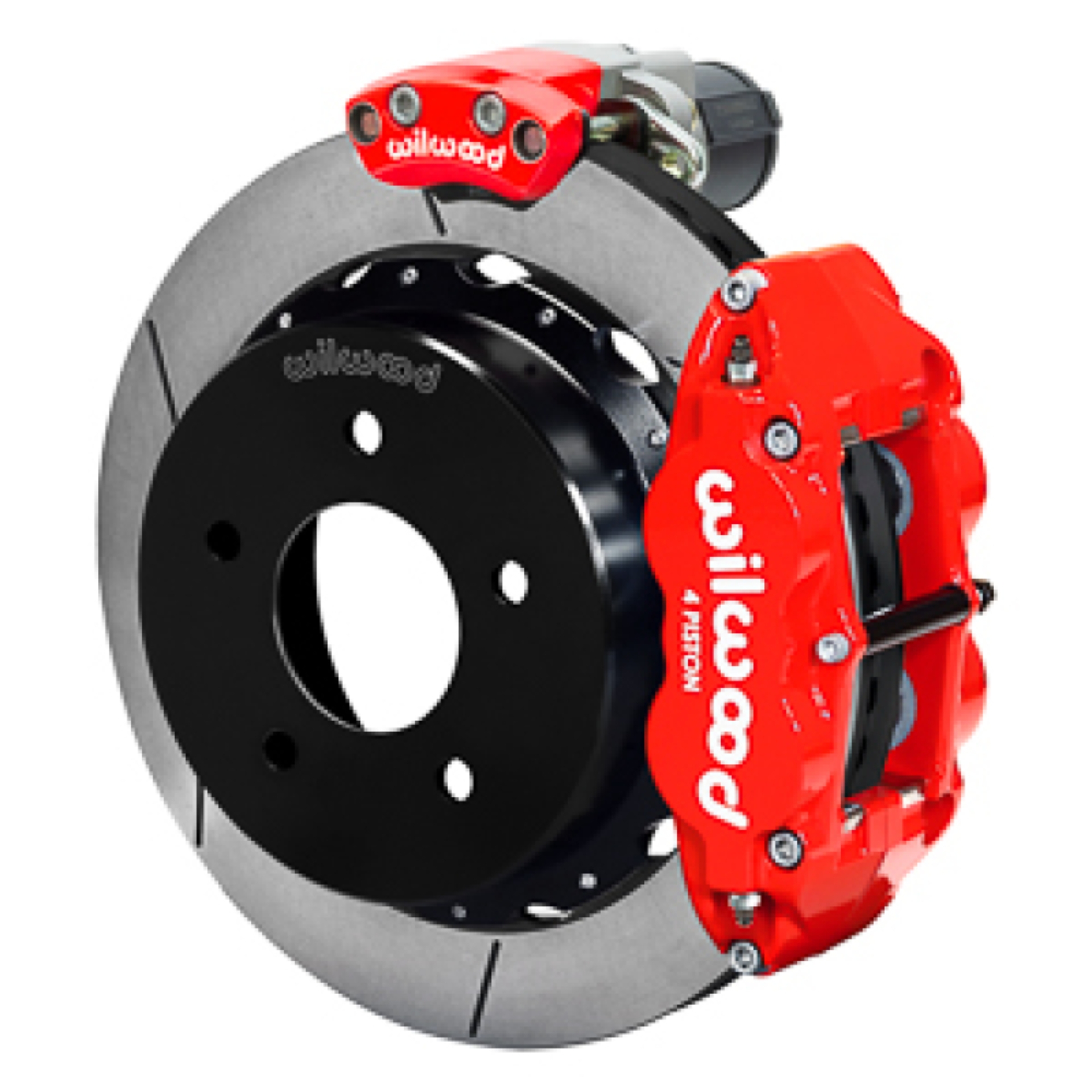 Picture of Wilwood 88-98 GM C1500 Superlite Rear Electronic Parking Brake Kit 12.88in Rotor 3.25in Offset - Red