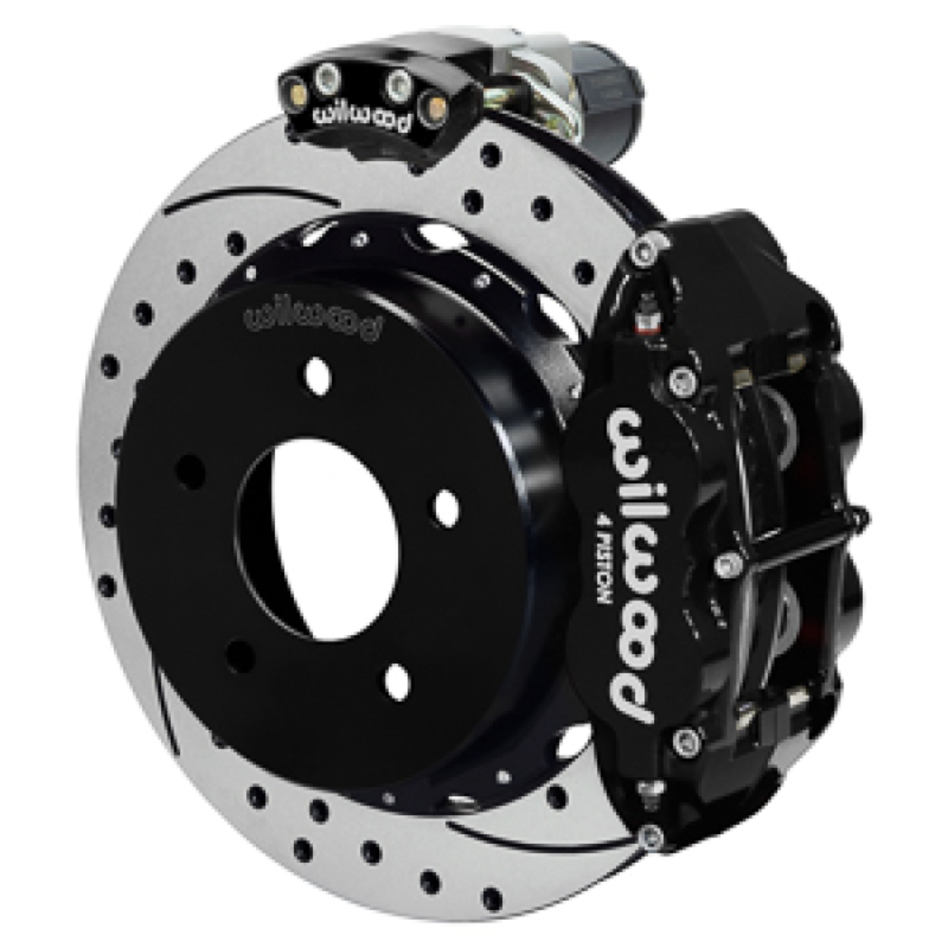 Picture of Wilwood 88-98 GM C1500 Superlite Rear Elec. Parking Brake Kit 14in SRP Rotor 3.25in Offset - Blk