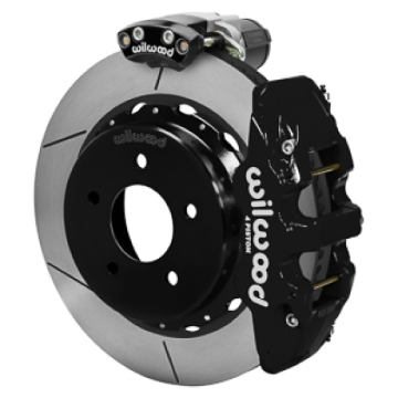 Picture of Wilwood 88-98 GM C1500 Aero4 Rear Electronic Parking Brake Kit 14in Rotor 3.25in Offset - Blk