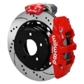 Picture of Wilwood 88-98 GM C1500 Aero4 Rear Elec. Parking Brake Kit 14in SRP Rotor 3.25in Offset - Red