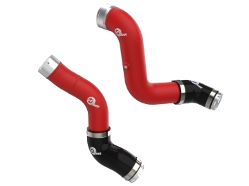 Picture of aFe 23-25 GM Colorado/Canyon L4-2.7L (t) BladeRunner Aluminum Hot & Cold Charge Pipe Kit - Red