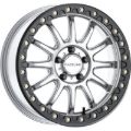 Picture of Raceline A14SB Alpha 15x10in/4x137 BP/10mm Offset/110.18mm Bore - Silver & Blk Ring Beadlock Wheel