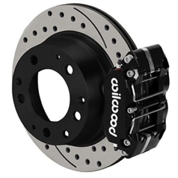 Picture of Wilwood 84-89 Porsche 911 Dynapro-P Radial Rear Brake Kit w/ 11.42in SRP Rotors & Lines - Black