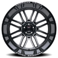 Picture of American Truxx AT1915 Restless 24x14 / 8x170 BP / -76mm Offset / 125.2mm Hub Gloss Blk Mill Wheel