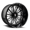 Picture of American Truxx AT1916 Butcher 24x14 / 6x135 BP / -76mm Offset / 87.1mm Hub Gloss Black Milled Wheel