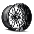 Picture of American Truxx AT1915 Restless 24x14 / 6x135 BP / -76mm Offset / 87.1mm Hub Gloss Blk Mach Wheel