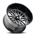 Picture of American Truxx AT1915 Restless 24x14 / 6x135 BP / -76mm Offset / 87.1mm Hub Gloss Blk Mach Wheel