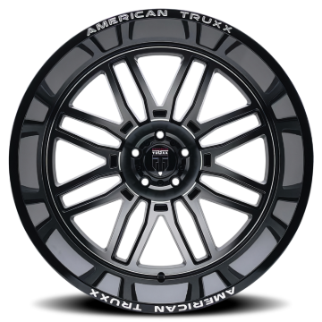 Picture of American Truxx AT1915 Restless 22x12 / 6x135 BP / -44mm Offset / 87.1mm Hub Gloss Black Milled Wheel