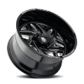 Picture of American Truxx AT1914 Euphoria 22x12 / 6x135 BP / -44mm Offset / 87.1mm Hub Gloss Black Milled Wheel