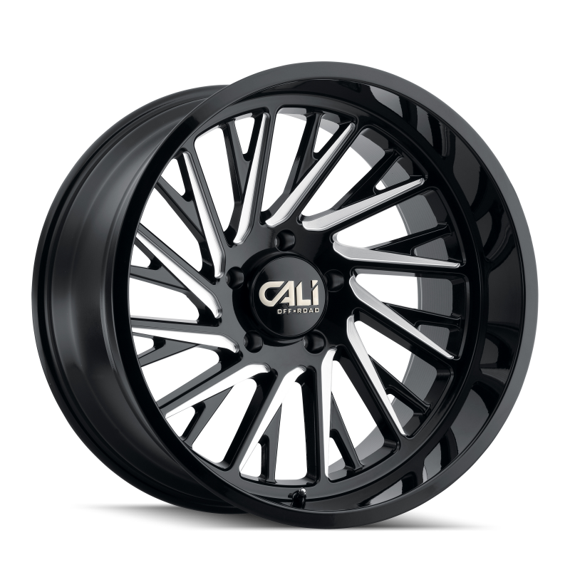 Picture of Cali Off-Road 9114 Purge 24x14 / 8x170 BP / -76mm Offset / 125.2mm Hub Gloss Black Milled Wheel