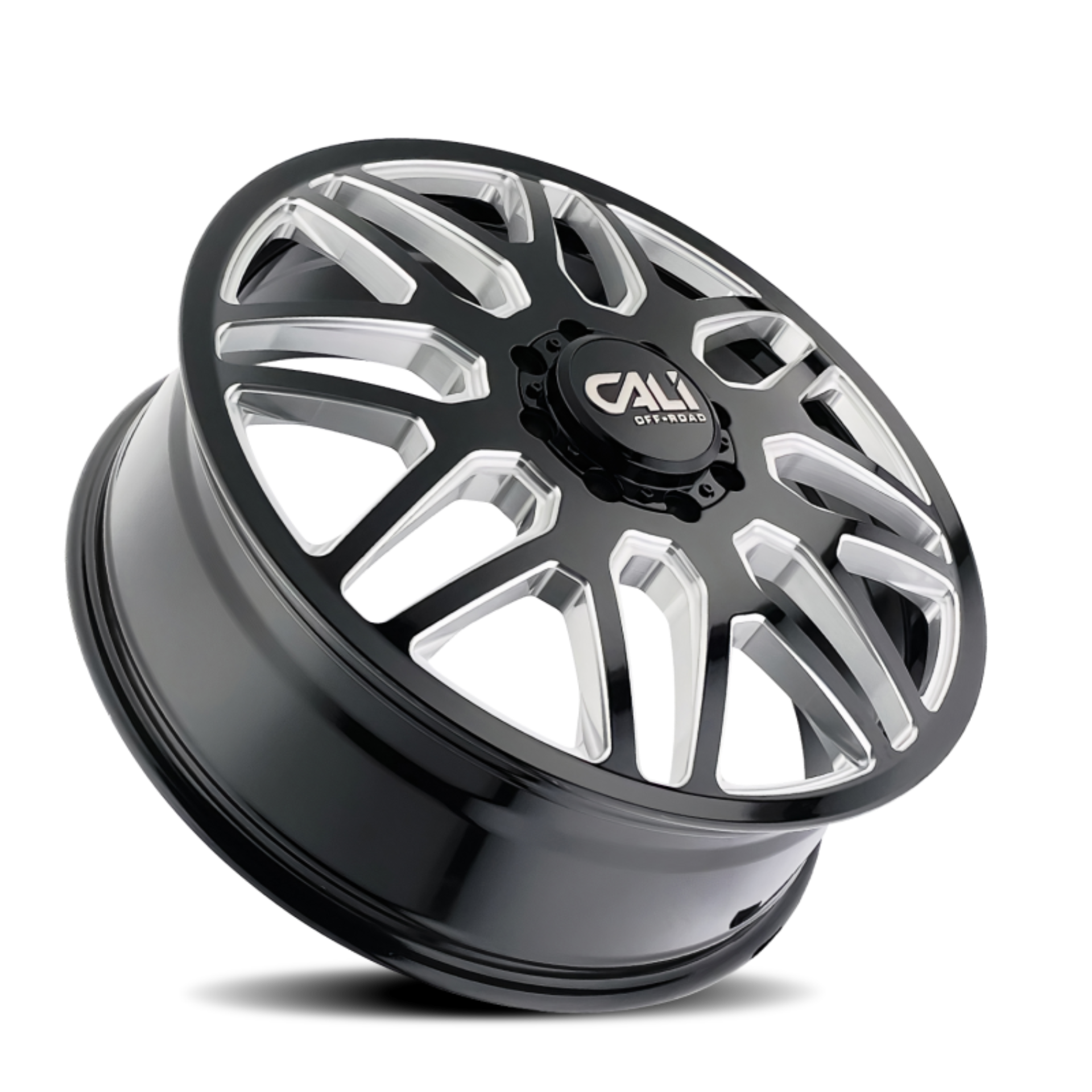 Picture of Cali Off-Road 9115D Invader Dually 22x8.25 / 8x210 BP / -192mm OS / 154.2mm Hub Gls Blk Mill Wheel