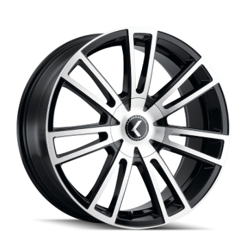 Picture of Kraze KR183 Spectra 22x8.5 / 5x108/114.3 BP / 38mm Offset / 72.62mm Hub Gloss Black Machined Wheel