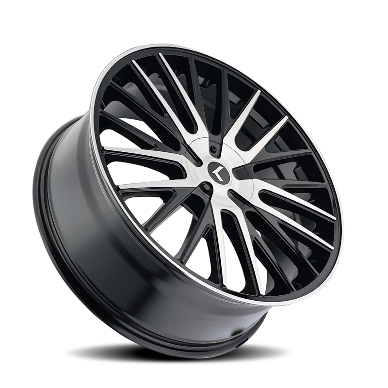 Picture of Kraze KR185 Double Down 22x8.5 / 5x115/120 BP / 38mm Offset / 74.1mm Hub Gloss Black Machined Wheel