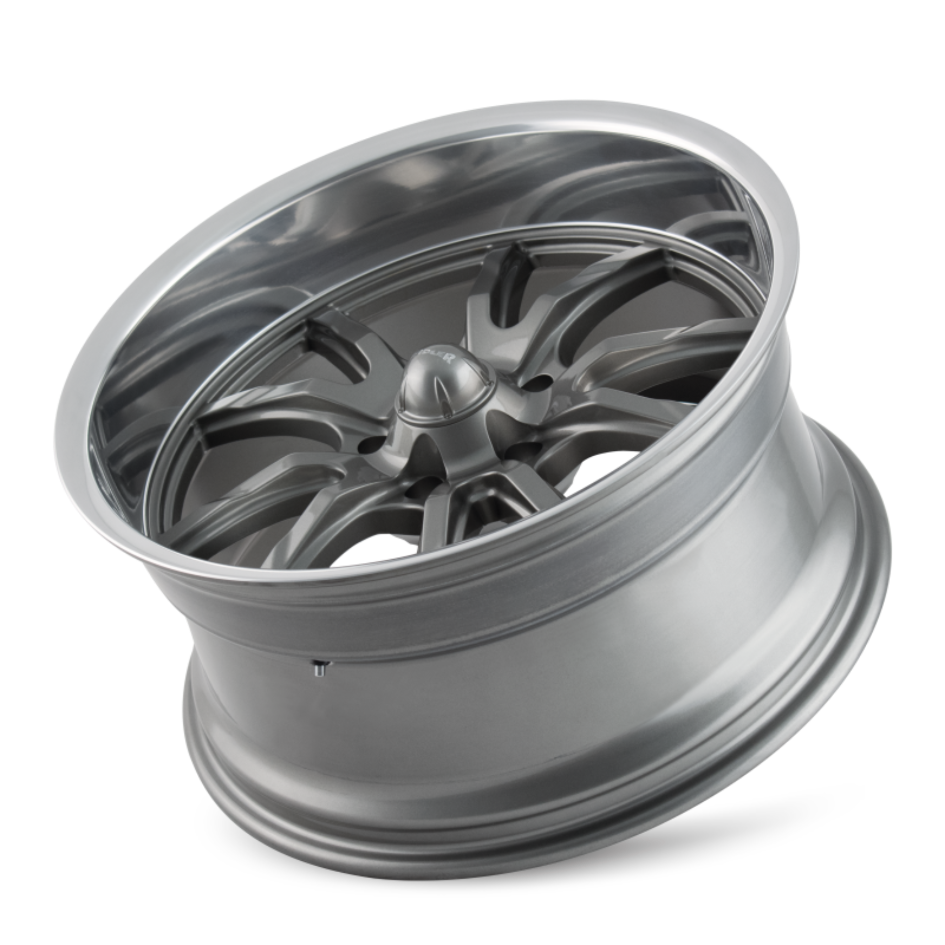 Picture of Ridler 650 18x9.5 / 5x127 BP / 0mm Offset / 83.82mm Hub Gloss Grey Polished Wheel