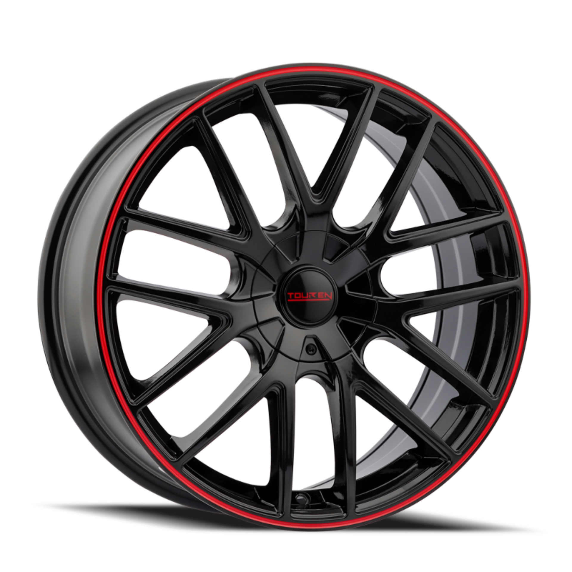 Picture of Touren 3260 TR60 20x8.5 / 5x114.3/120 BP / 20mm Offset / 74.1mm Hub Gloss Black w/ Red Ring Wheel