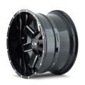 Picture of ION 141 17x9 / 8x165.1 BP / 18mm Offset / 130.8mm Hub Gloss Black Milled Wheel