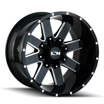 Picture of ION 141 20x10 / 8x165.1 BP / -19mm Offset / 130.8mm Hub Gloss Black Milled Wheel