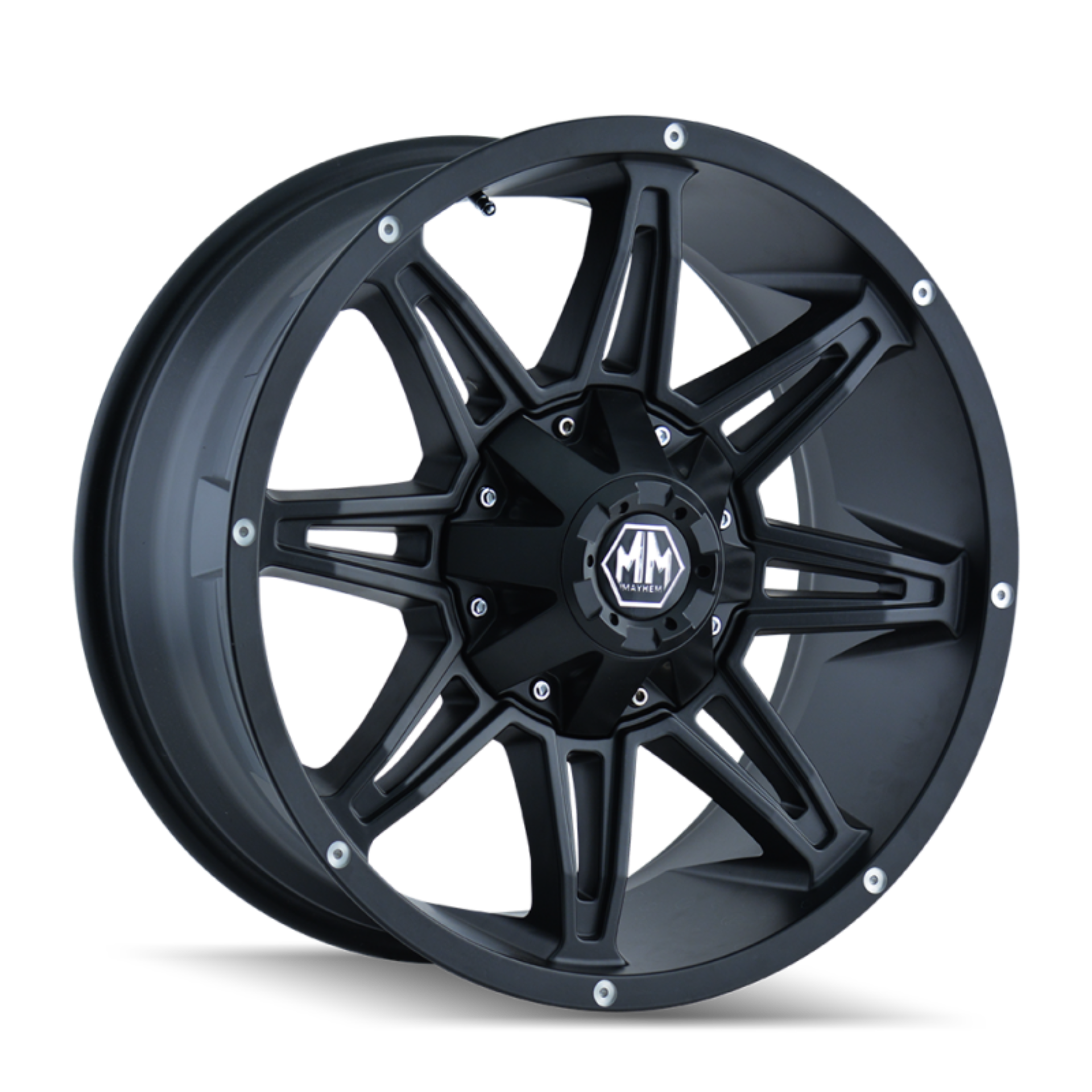 Picture of Mayhem 8090 Rampage 20x10 / 8x170 BP / -25mm Offset / 125.2mm Hub Matte Black Wheel
