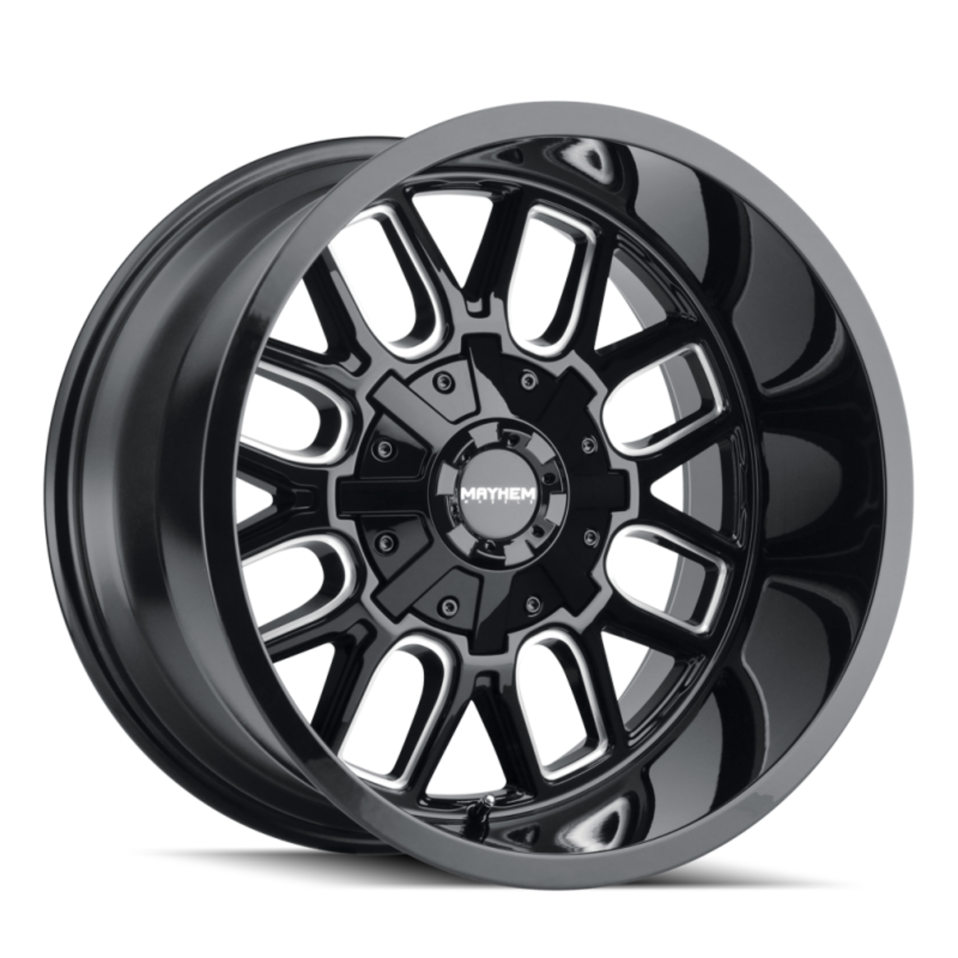 Picture of Mayhem 8107 Cogent 18x9 / 8x170 BP / 0mm Offset / 125.2mm Hub Gloss Black Milled Wheel