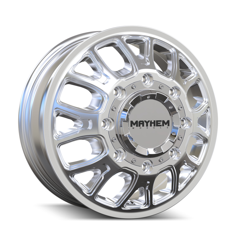 Picture of Mayhem 8107D Cogent Dually 17x6.5 / 8x165.1 BP / -142mm Offset / 121.3mm Hub Polished Wheel