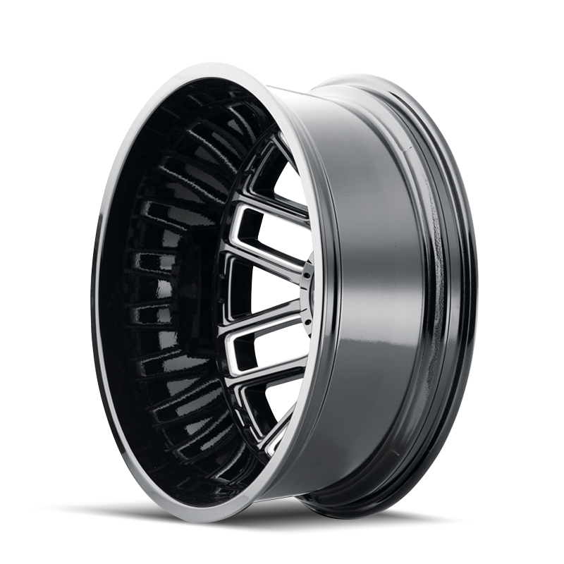 Picture of Mayhem 8107D Cogent Dually 17x6.5 / 8x165.1 BP / -142mm Offset / 121.3mm Hub Gloss Black Wheel