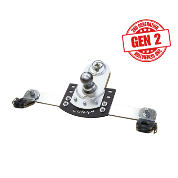 Picture of Gen-Y 20-24 GM Short/Long Bed GoosePuck II 5in Offset Ball Puck Mount 25K TW w/Safety Chain Anchors
