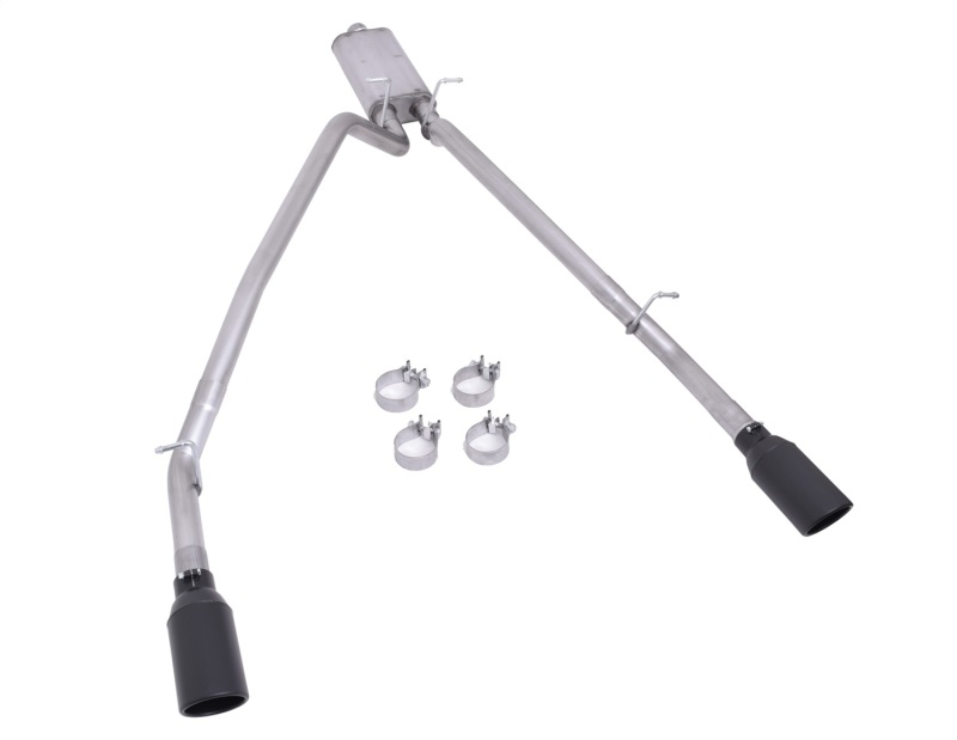 Picture of Gibson 2025 Ram 1500 3.0L I6 DOHC 2.5in Cat-Back Dual Split Exhaust - Black