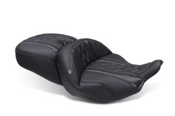 Picture of Mustang 23-25 Harley CVO Road Glide (ST) Super Touring Standard Reach One-Piece, 2 UP Black
