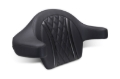 Picture of Mustang 23-25 Harley CVO Road Glide (ST) Deluxe Diamond Ext Arm Wrap-around Backrest Black