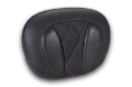 Picture of Mustang Deluxe Diamond Touring Sissy Bar Pad Black w/Mandarin Orange Thread
