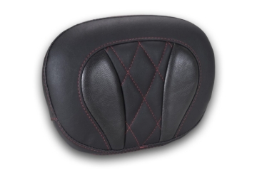Picture of Mustang Deluxe Diamond Touring Sissy Bar Pad Black w/Dark Cherry Thread