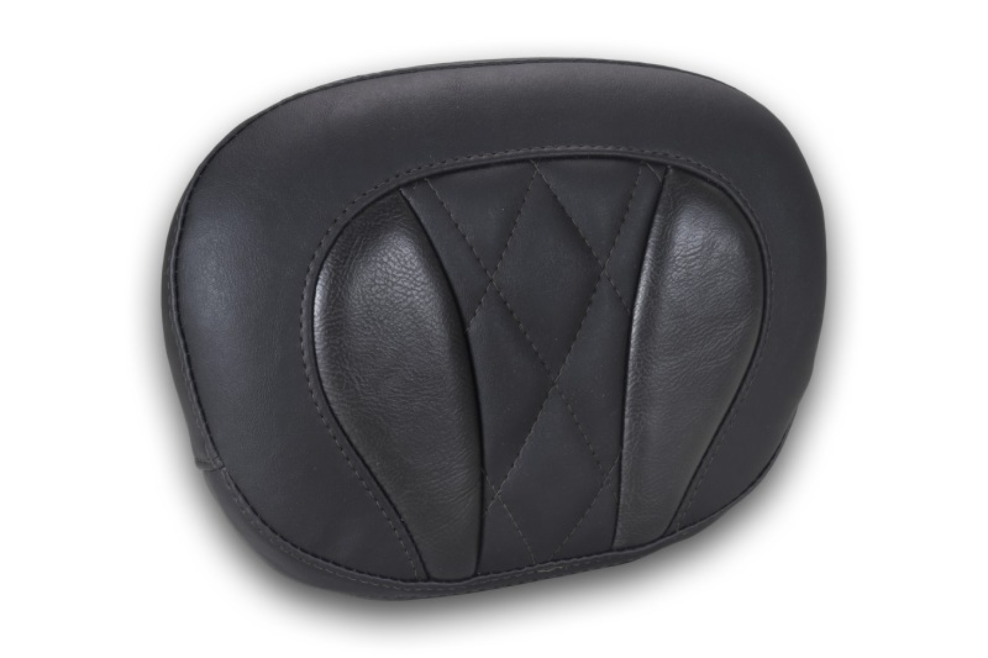 Picture of Mustang Deluxe Diamond Touring Sissy Bar Pad Black w/Black Thread