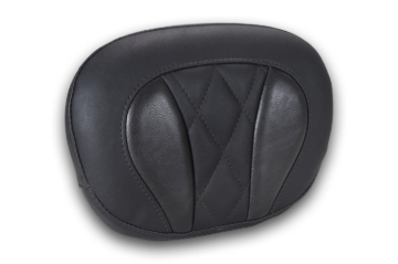 Picture of Mustang Deluxe Diamond Touring Sissy Bar Pad Black w/Black Thread