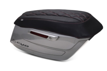 Picture of Mustang 23-25 Harley CVO Road Glide (ST) Deluxe Diamond Saddlebag Lid Covers