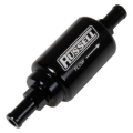 Picture of Russell 3/8 Male To 3/8 Male Barbed Fuel Check Valve - Black Anodized