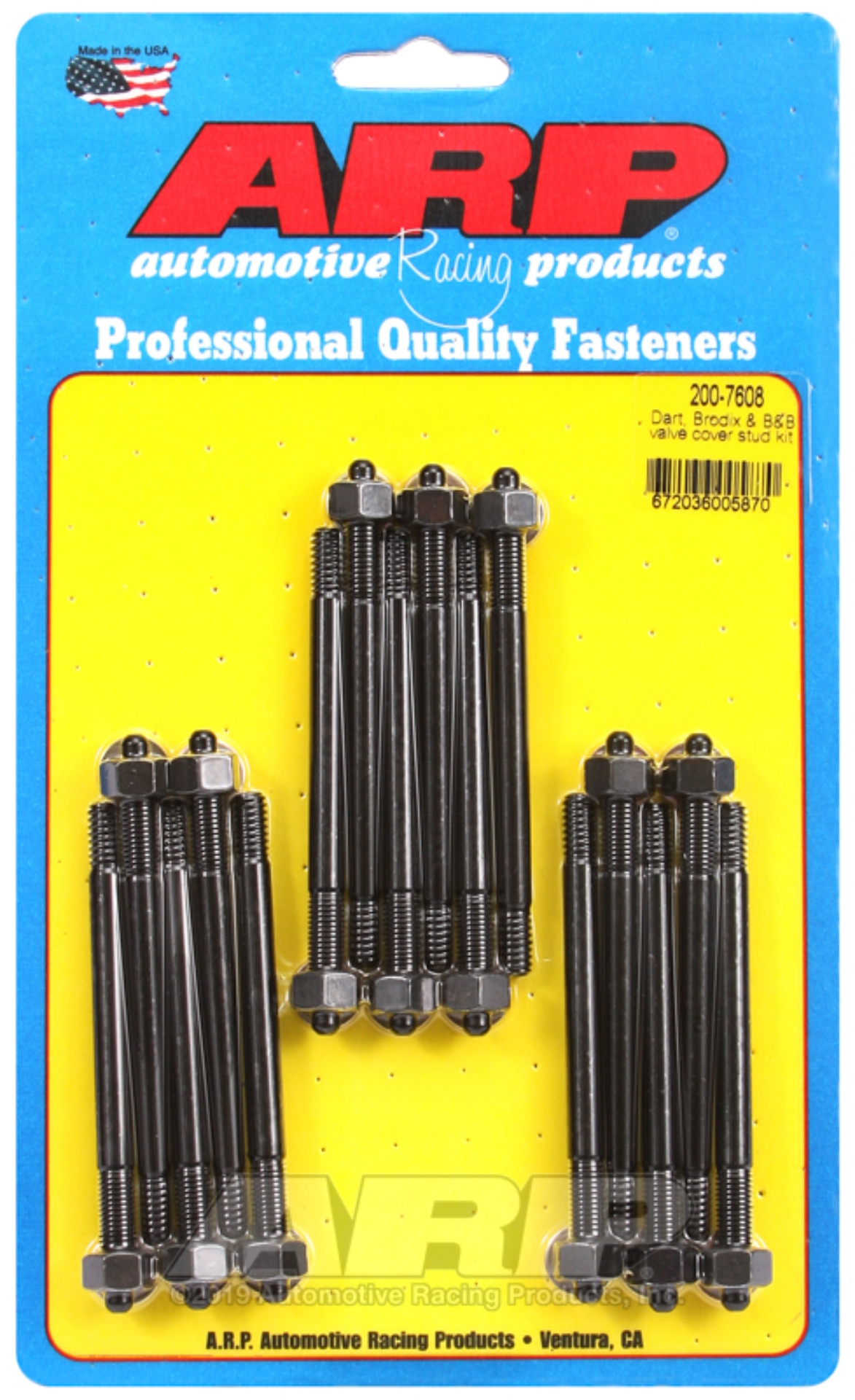 Picture of ARP Dart Brodix & B&B valve cover stud kit