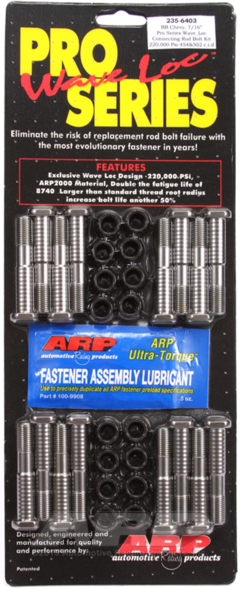 Picture of ARP BB Chevy 7/16in pro wave-loc rod bolt kit