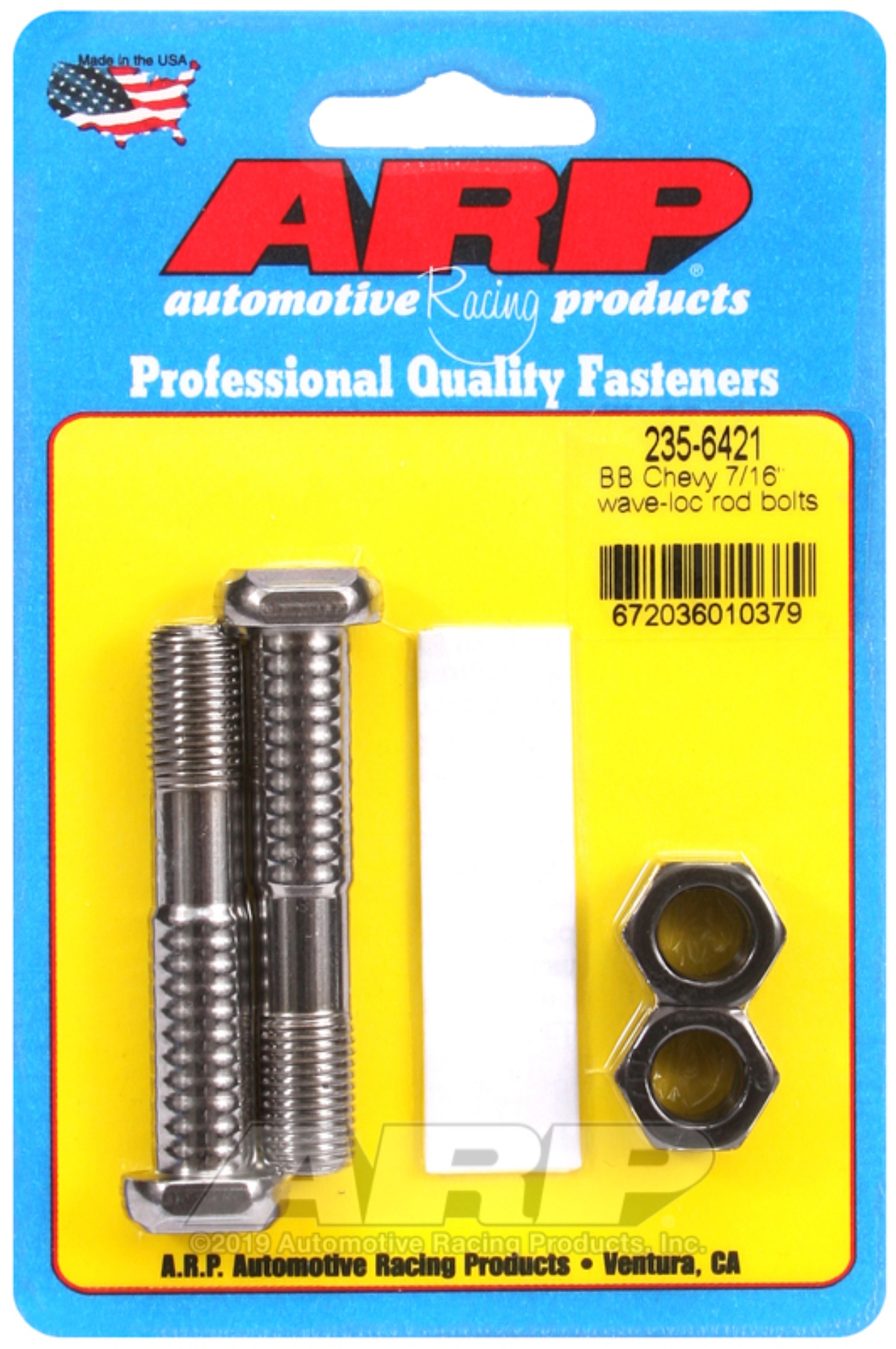 Picture of ARP BB Chevy 7/16in pro wave-loc 2pk rod bolt kit