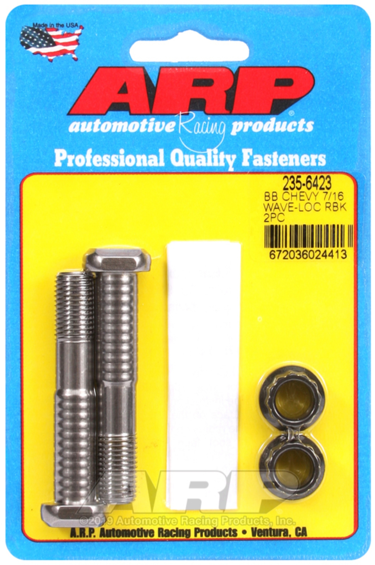 Picture of ARP BB Chevy 7/16in pro wave-loc 2pk rod bolt kit
