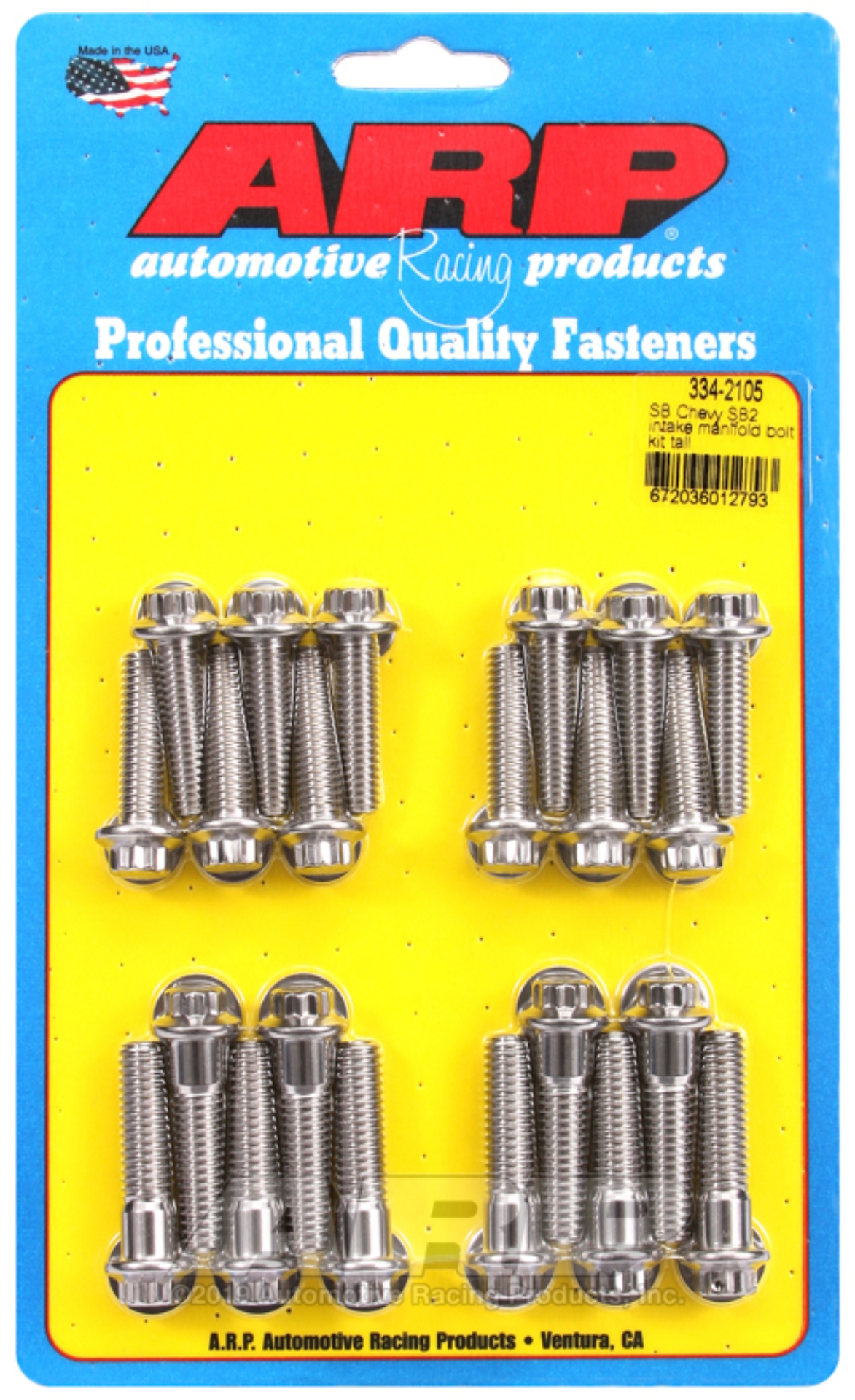 Picture of ARP SB Chevy SB2 intake manifold bolt kit tall