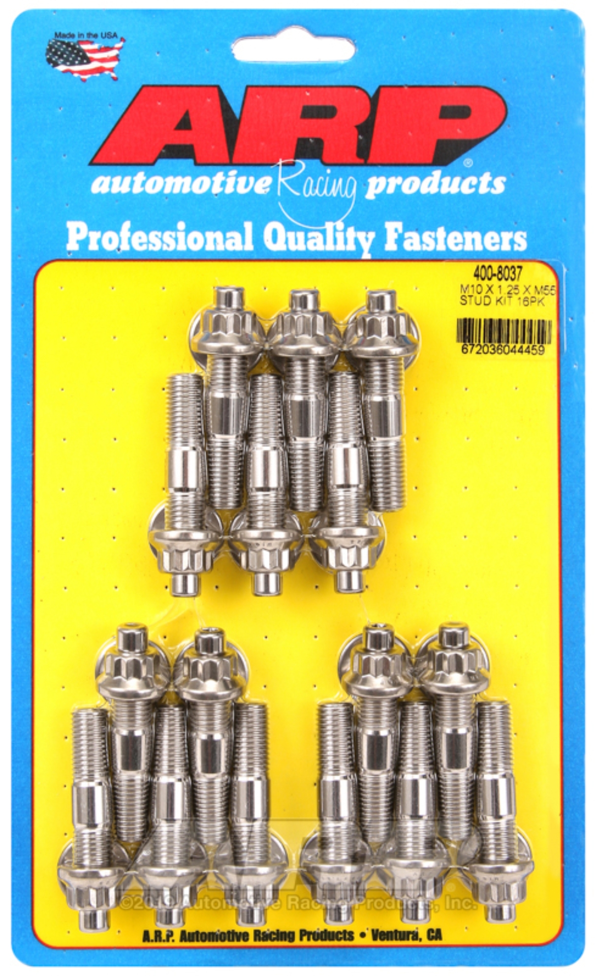 Picture of ARP M10 X 1.25 X 55mm broached stud kit 16pcs