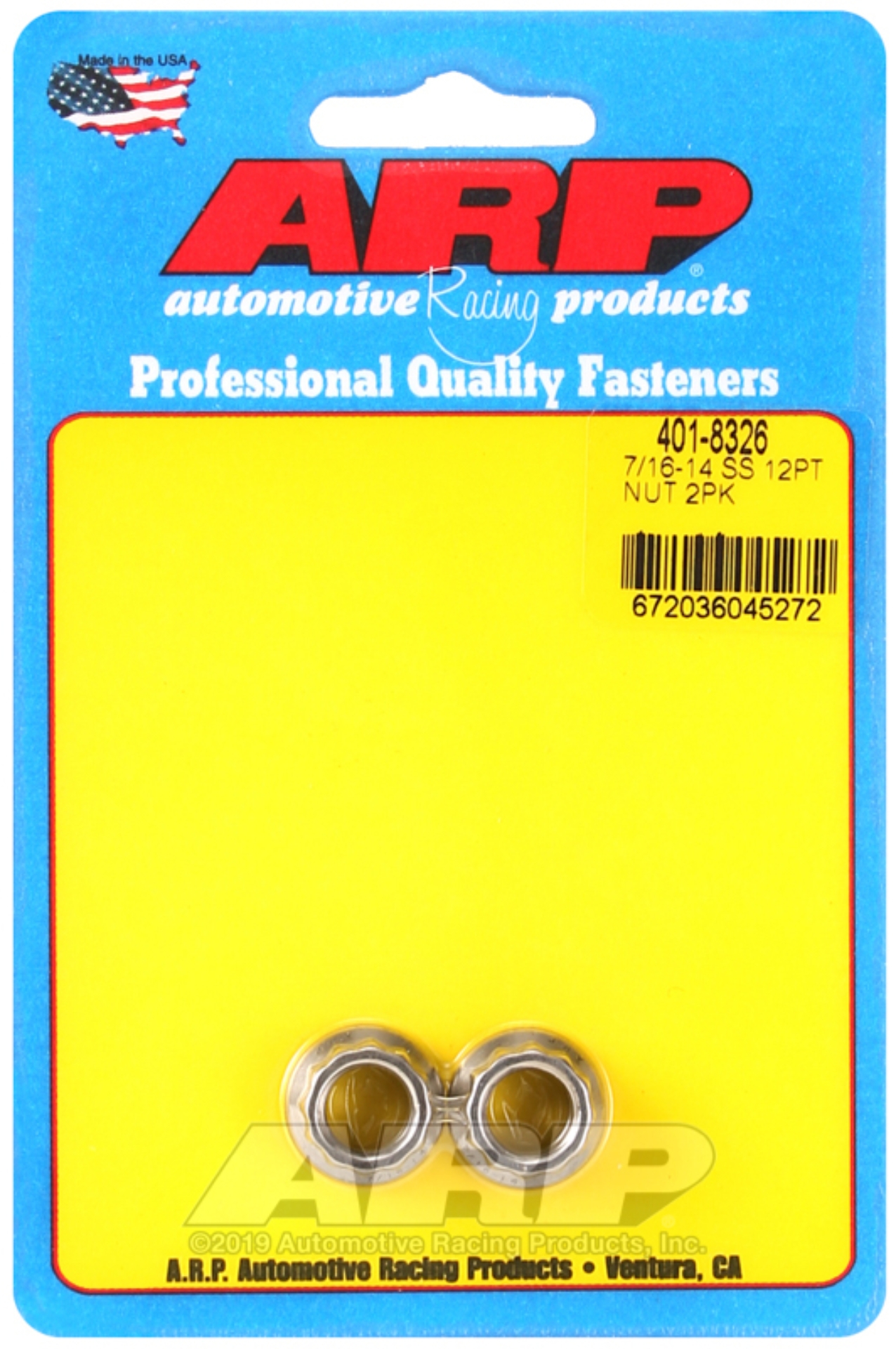 Picture of ARP 7/16-14 SS 12pt nut kit